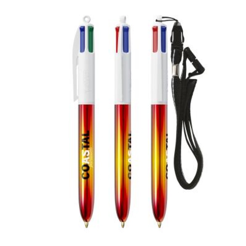 BIC® 4 Colours® Flags Collection + lanyard